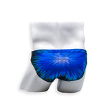 Mens Swimsuit 2 Inch Side Swim Brief in Snowburst Print for Swimming Aesthetic Bodybuilding Posing or Mens Pole Dance