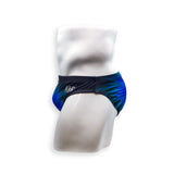 Mens Swimsuit 2 Inch Side Swim Brief in Snowburst Print for Swimming Aesthetic Bodybuilding Posing or Mens Pole Dance