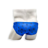 Mens Swimsuit 2 Inch Side Swim Brief in Strong Man Print for Swimming Aesthetic Bodybuilding Posing or Mens Pole Dance
