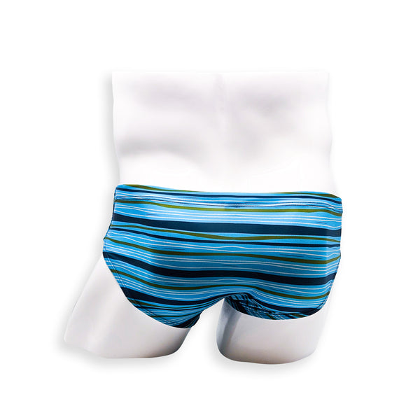 HAC Swim Tidal Stripe Basic Swim Brief — rear