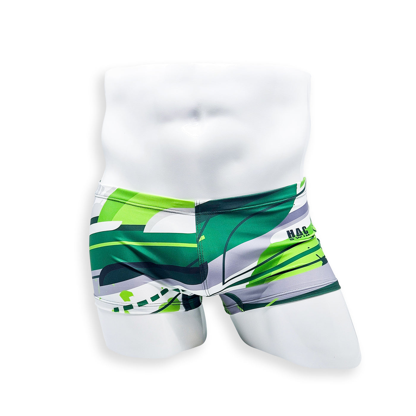 Box Cut Swim Trunk - Green Flash