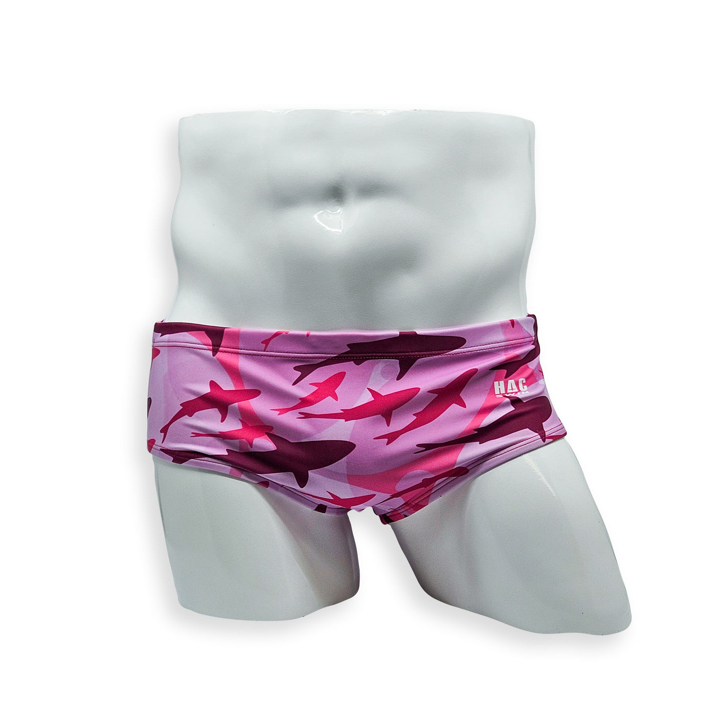 Vintage Cut Swim Brief - Pink Shark