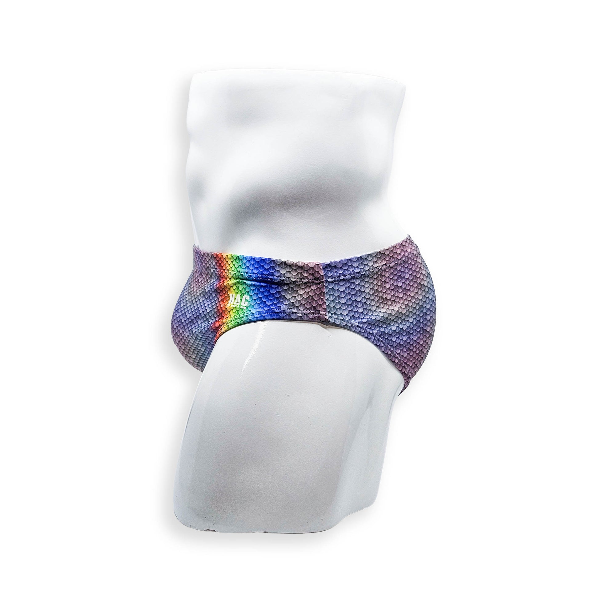 2 Inch Flat Front Swim Brief - Rainbow Trout