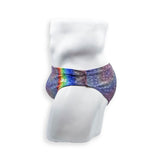 2 Inch Flat Front Swim Brief - Rainbow Trout