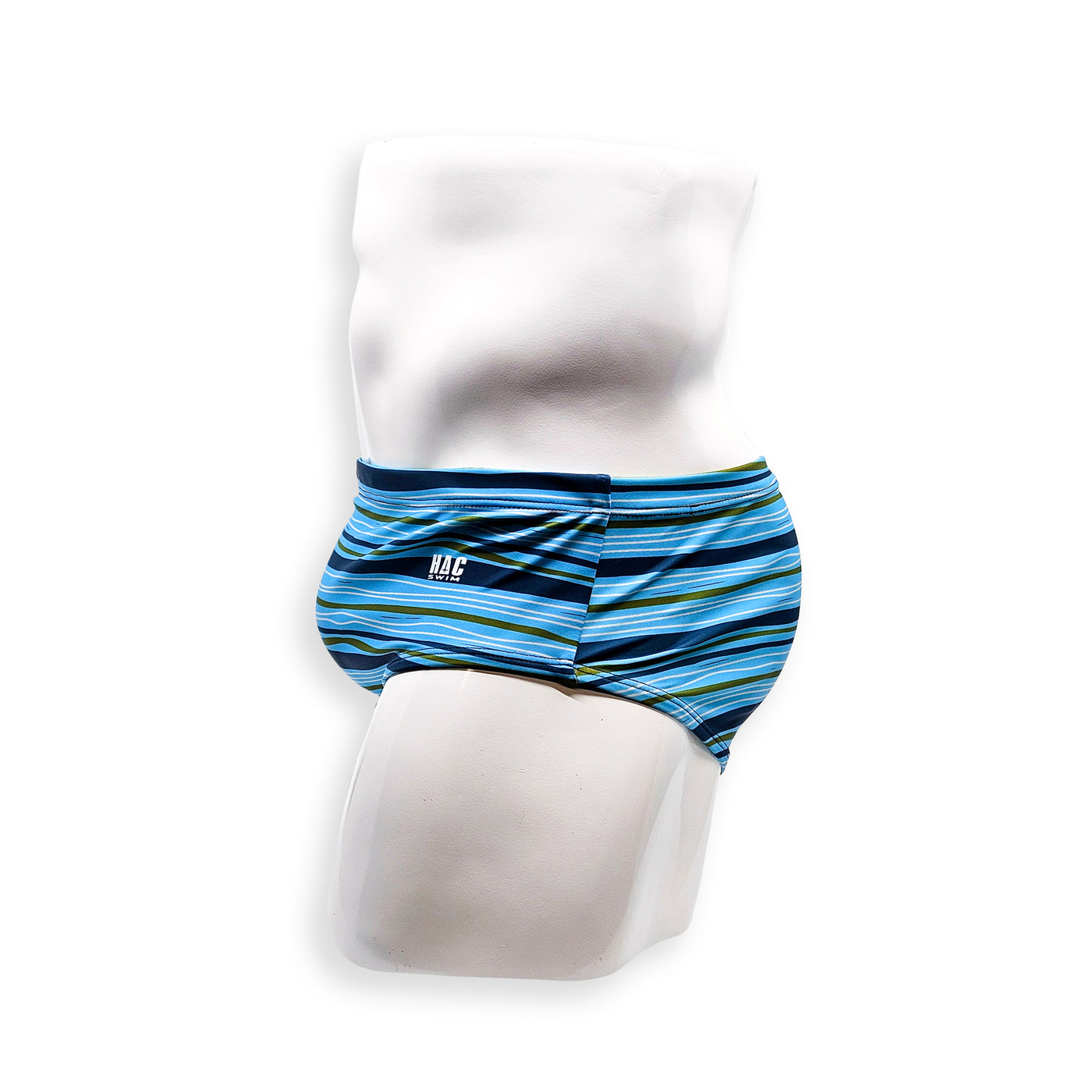 Vintage Cut Swim Brief - Tidal Stripe