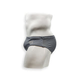 Mens Swimsuit Basic Swim Brief in Asphalt Grey for Swimming Aesthetic Bodybuilding Posing or Mens Pole Dance