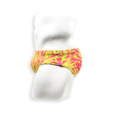Mens Swimsuit Basic Swim Brief in Big Bamboo Print for Swimming Aesthetic Bodybuilding Posing or Mens Pole Dance