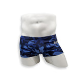 Box Cut Swim Trunk - Blue Dino Camo