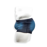Mens Swimsuit Box Cut Swim Trunk in Blue Ballistic Print for Swimming Aesthetic Bodybuilding Posing or Mens Pole Dance