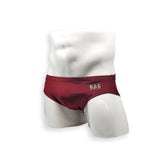 Mens Swimsuit Basic Swim Brief in Burgundy for Swimming Aesthetic Bodybuilding Posing or Mens Pole Dance