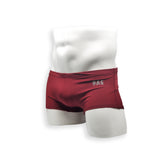 Mens Swimsuit Box Cut Swim Trunk in Burgundy for Swimming Aesthetic Bodybuilding Posing or Mens Pole Dance
