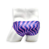 Mens Swimsuit 2 Inch Side Swim Brief in Purple Wonder Print for Swimming Aesthetic Bodybuilding Posing or Mens Pole Dance