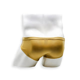 Mens Swimsuit Basic Swim Brief in Gold for Swimming Aesthetic Bodybuilding Posing or Mens Pole Dance