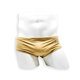 Mens Swimsuit Vintage Cut Swim Brief in Gold for Swimming Aesthetic Bodybuilding Posing or Mens Pole Dance