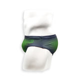Mens Swimsuit Basic Swim Brief in Green Ballistic Print for Swimming Aesthetic Bodybuilding Posing or Mens Pole Dance