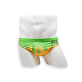 Mens Swimsuit 2 Inch Side Swim Brief in Pistachio Ice Cream Print for Swimming Aesthetic Bodybuilding Posing or Mens Pole Dance