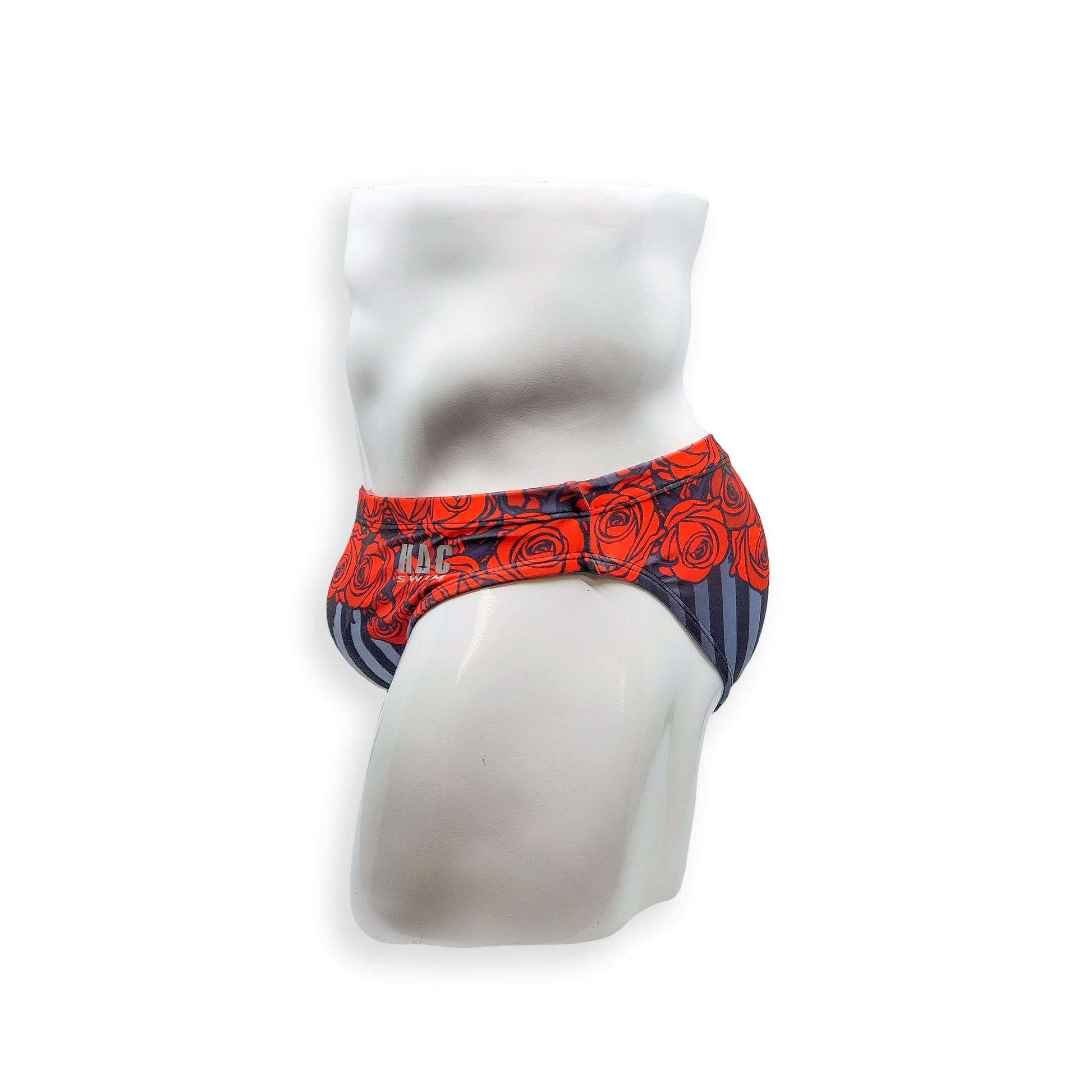 Mens Swimsuit 2 Inch Side Swim Brief in Night Circus Print for Swimming Aesthetic Bodybuilding Posing or Mens Pole Dance