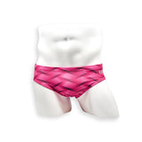 Basic Swim Brief - Wobbly Wave Pink
