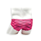 Basic Swim Brief - Wobbly Wave Pink