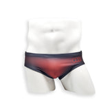 Mens Swimsuit Basic Swim Brief in Red Ballistic Print for Swimming Aesthetic Bodybuilding Posing or Mens Pole Dance