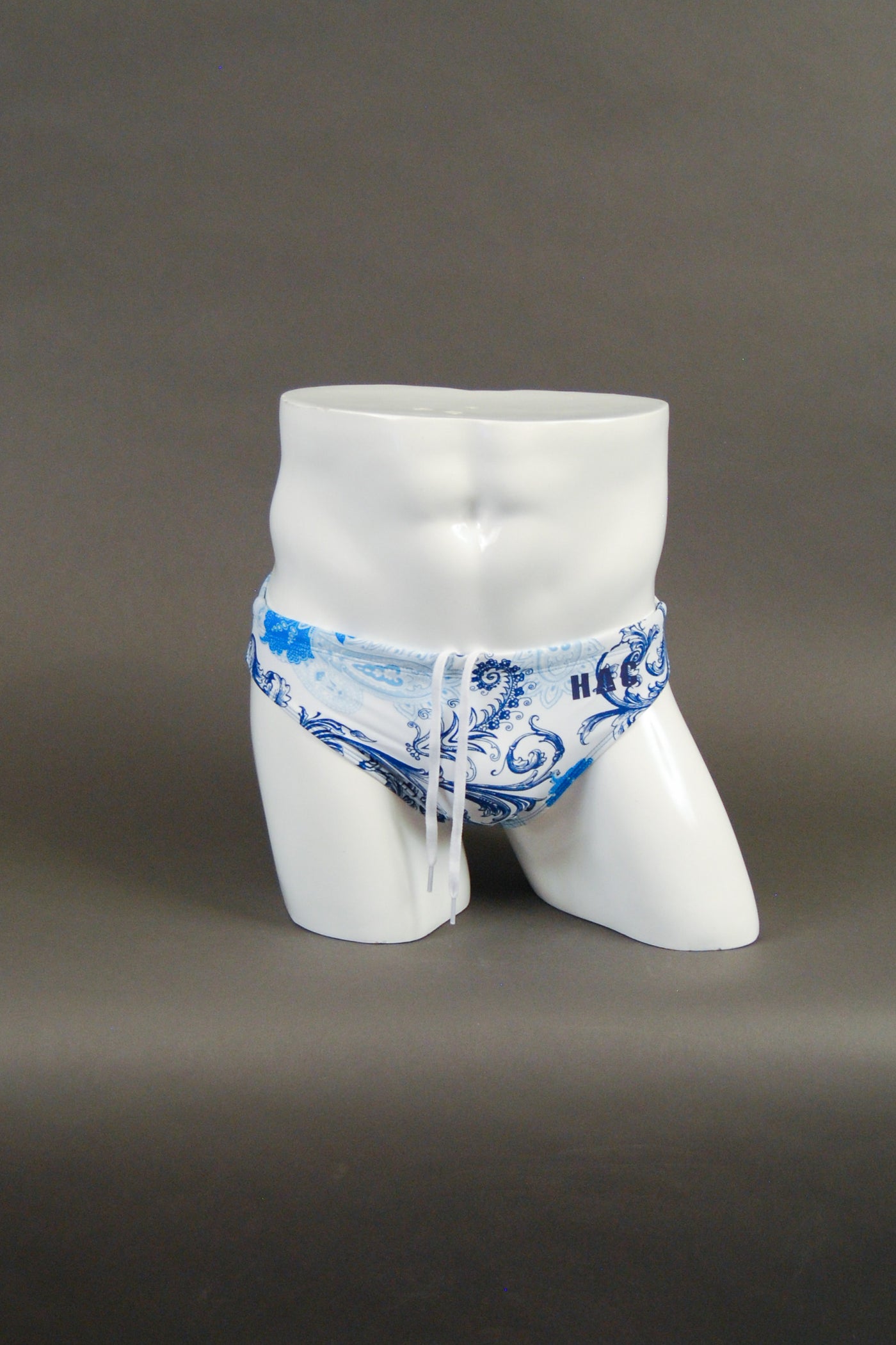 HAC Swim Men's 2" Side Swim Brief - Royal Scroll Front