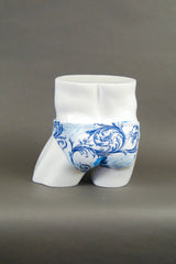 HAC 2" Side Flat Front Brief - Royal Scroll Rear