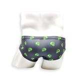 Mens Swimsuit Basic Swim Brief in Skull Print for Swimming Aesthetic Bodybuilding Posing or Mens Pole Dance
