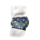 Mens Swimsuit Box Cut Swim Trunk in Skull Print for Swimming Aesthetic Bodybuilding Posing or Mens Pole Dance