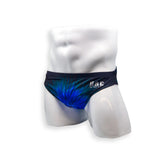 Mens Swimsuit 2 Inch Side Swim Brief in Snowburst Print for Swimming Aesthetic Bodybuilding Posing or Mens Pole Dance