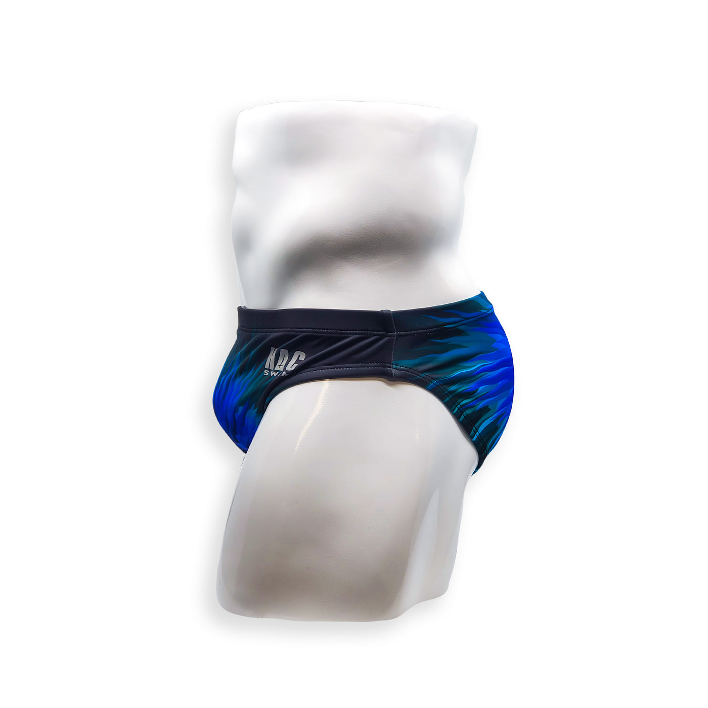 Mens Swimsuit 2 Inch Side Swim Brief in Snowburst Print for Swimming Aesthetic Bodybuilding Posing or Mens Pole Dance