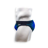 Mens Swimsuit 2 Inch Side Swim Brief in Snowburst Print for Swimming Aesthetic Bodybuilding Posing or Mens Pole Dance