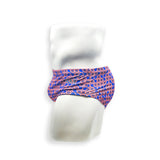 Mens Swimsuit Vintage Cut Swim Brief in Orange Sunmor Print for Swimming Aesthetic Bodybuilding Posing or Mens Pole Dance