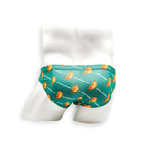 Mens Swimsuit 2 Inch Side Swim Brief in Weiner Dog Print for Swimming Aesthetic Bodybuilding Posing or Mens Pole Dance