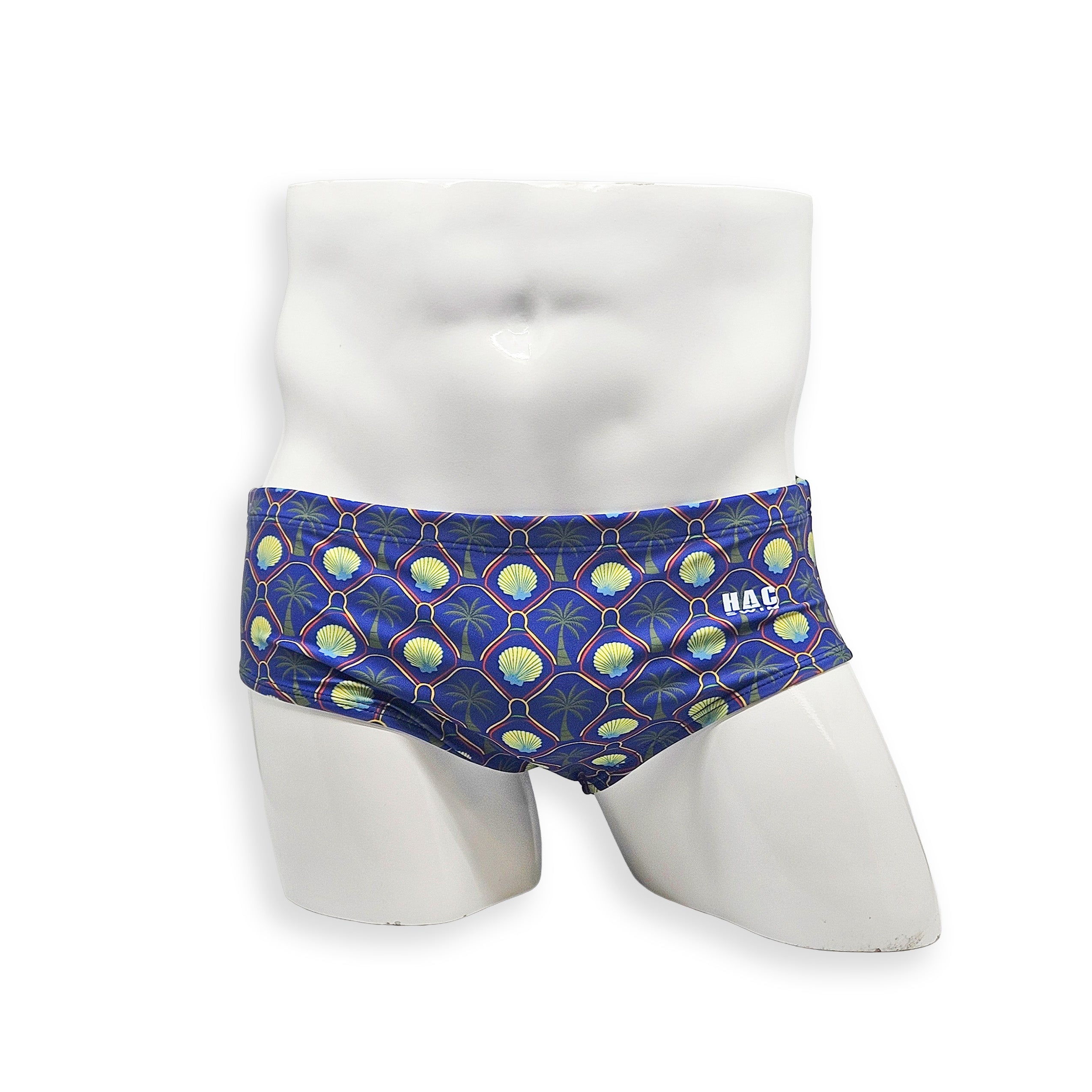 Palm & Shell Vintage Brief — front